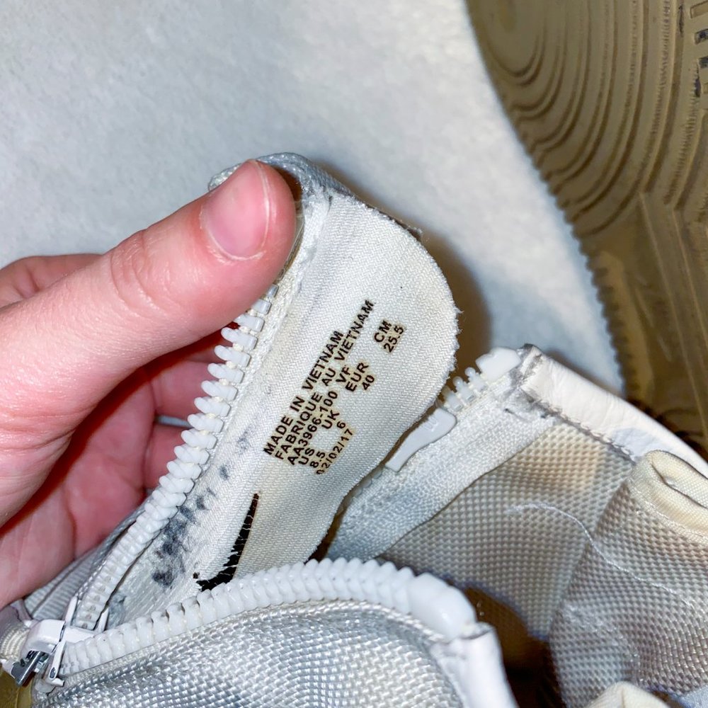 Zip Back Nike White Airforce 1s - image 4